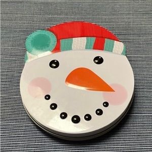 Gently Used Amazon Snowman Christmas Gift Card Tin